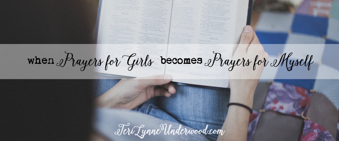 We pray for our girls because we are desperate and we long for them to know God, to walk with Him, to experience the fullness of life He offers. But all those words of hope and encouragement and conviction are also for us. The more I pray for my girl, the more I am also leaning into the Word for myself.