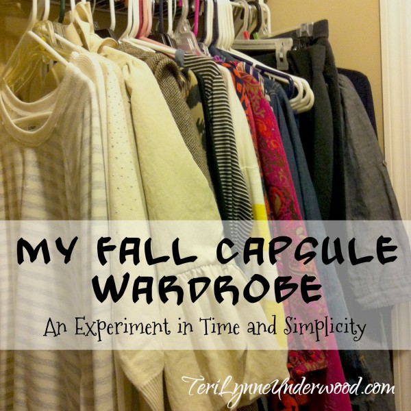 My Fall Capsule Wardrobe {an experiment}