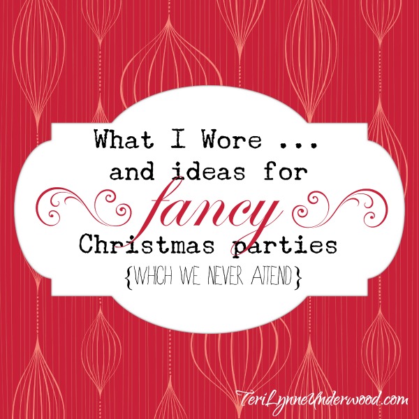 What I Wore … and ideas for fancy Christmas party outfits