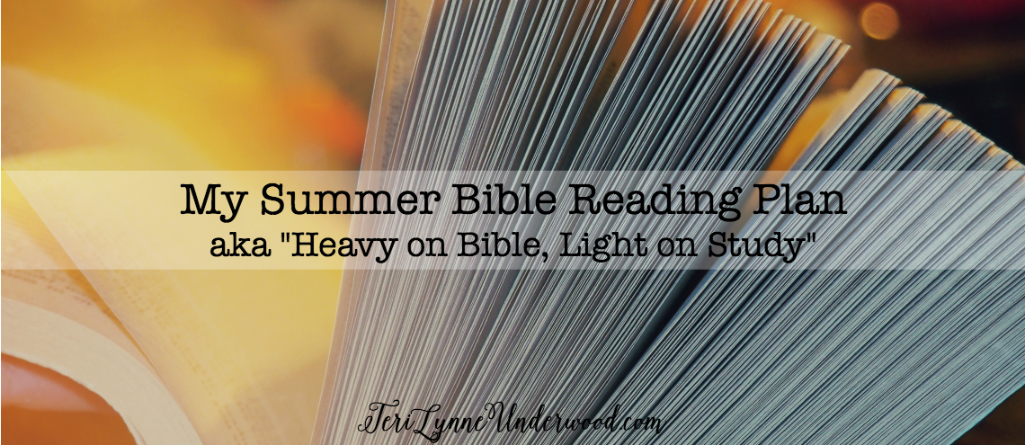 My Summer Bible Reading Plan