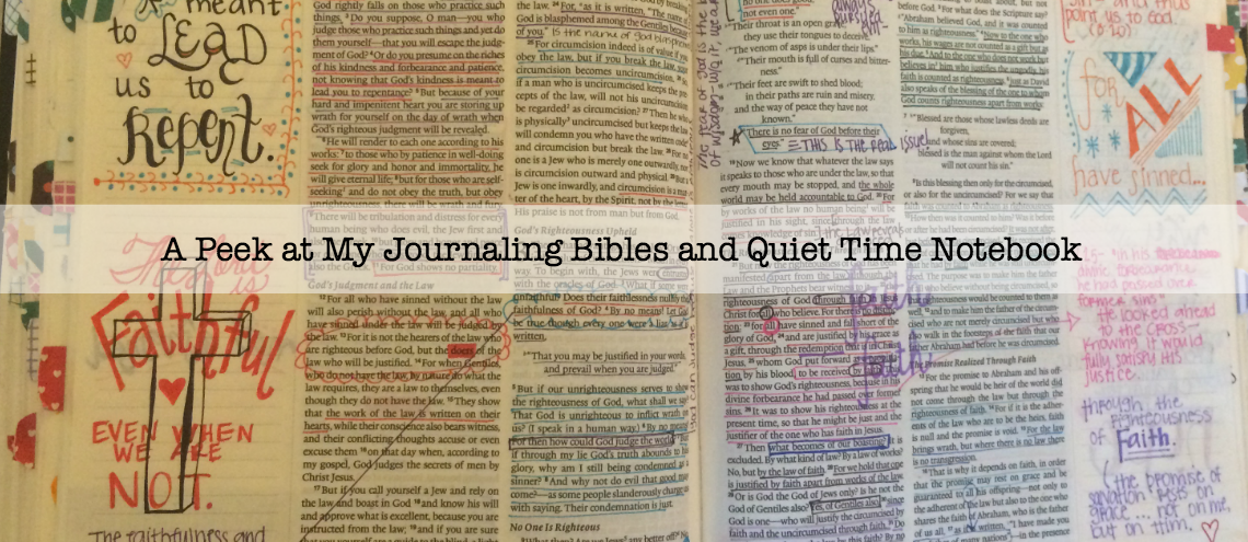 A Peek at My Journaling Bibles