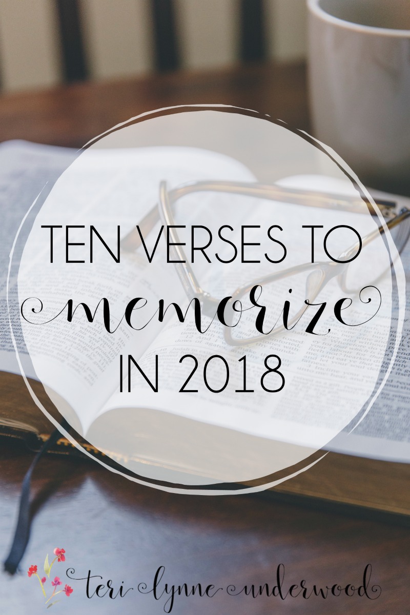 10 Verses to Memorize in 2018