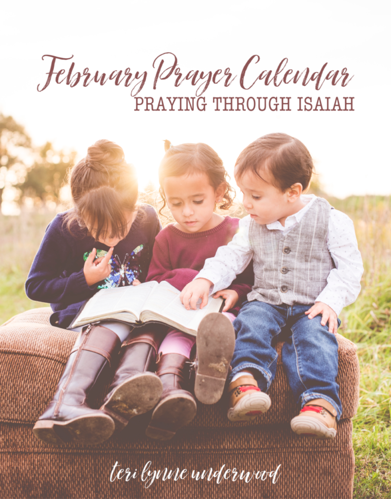 Join thousands of moms who are praying Scripture every day for their daughters! Get your February prayer calendar and pray through Isaiah with us! #girlmoms bit.ly/girlmoms
