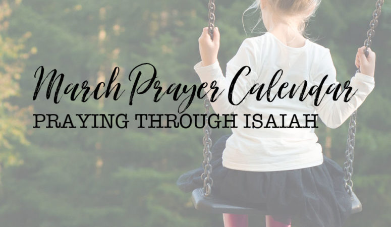 March Prayer Calendar Available Now!