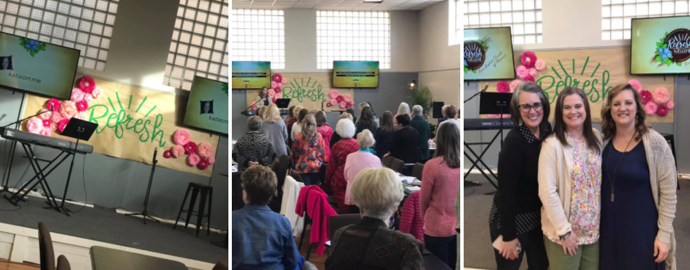 Refresh Bible Conference for Women is hosted by First Baptist Church in Florence, AL. This annual event is held the third Saturday of March. Next year's conference will be held March 21, 2019.